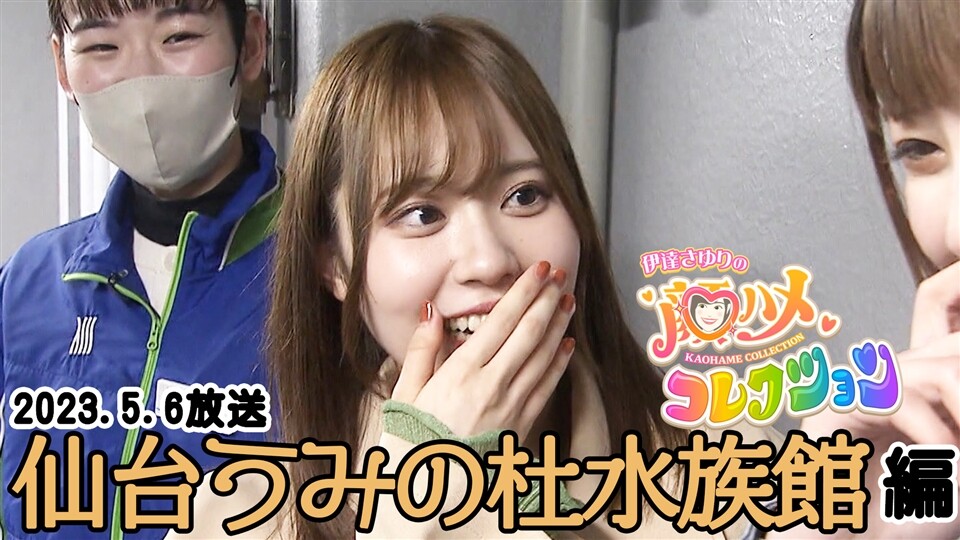 伊達さゆりの顔ハメコレクション 仙台うみの杜水族館編 変わり種顔